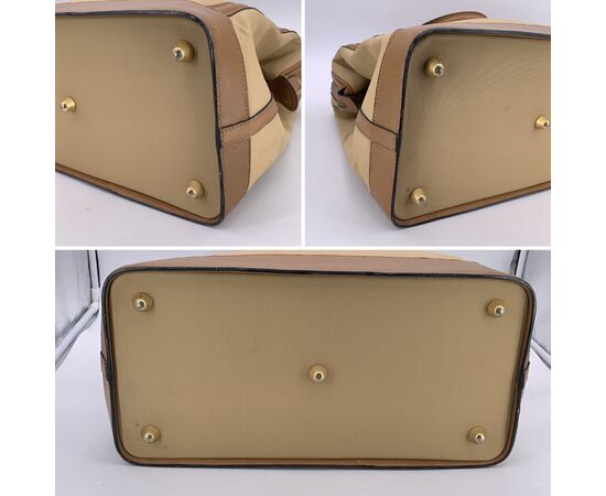 GUCCI Borsa da Viaggio Vintage in Tela Col. Beige L