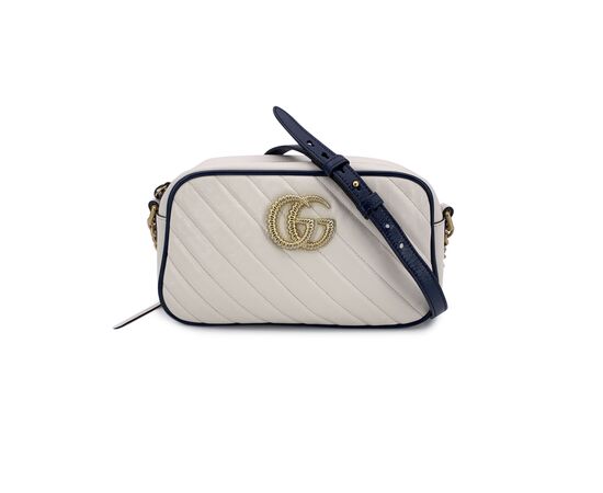 GUCCI Borsa a Tracolla in Pelle Col. Bianco Marmont S