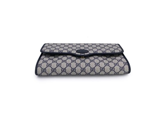 GUCCI Pochette Vintage in Pelle Col. Blu S