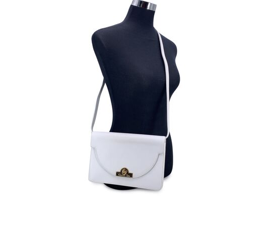 DIOR Borsa a Tracolla Vintage in Pelle Col. Bianco S