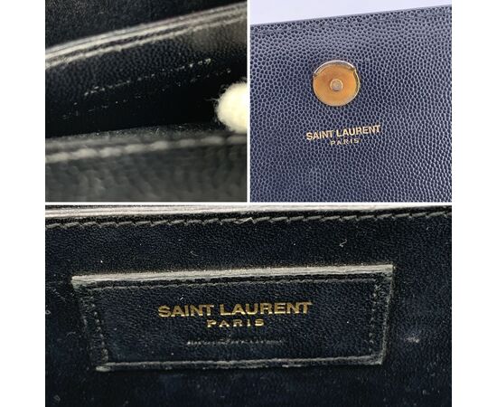 SAINT LAURENT Borsa a Tracolla in Pelle Col. Nero Kate S