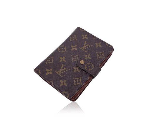 LOUIS VUITTON Portafoglio Vintage in Tela Col. Marrone M