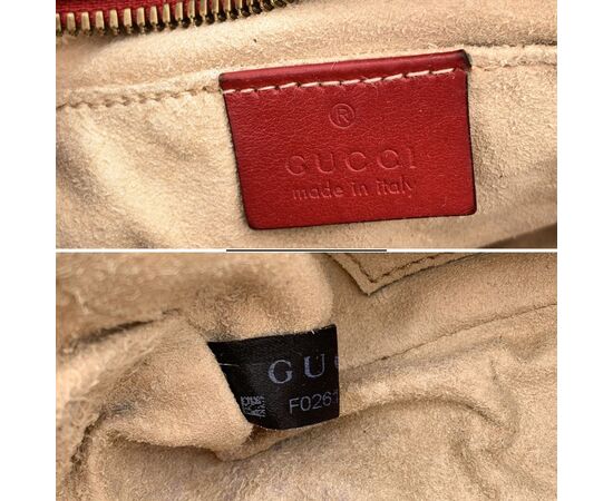 GUCCI Borsa a Tracolla in Pelle Col. Rosso Marmont S