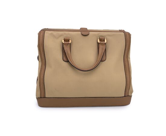 GUCCI Borsa da Viaggio Vintage in Tela Col. Beige L