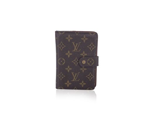 LOUIS VUITTON Portafoglio Vintage in Tela Col. Marrone M