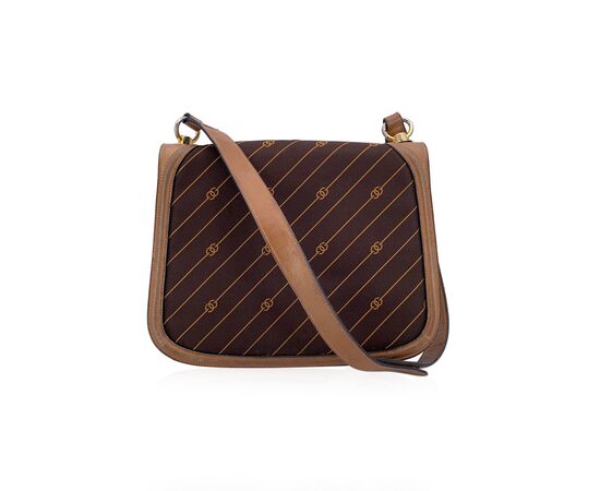 GUCCI Borsa a Tracolla Vintage in Tela Col. Marrone M