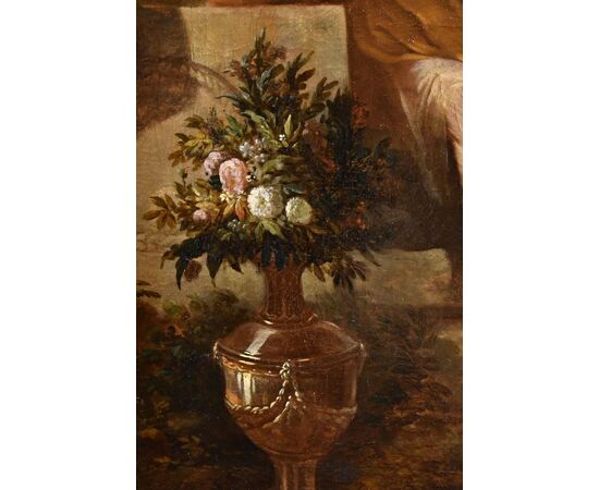 Ritratto di gentiluomo in un giardino, Godfrey Kneller (Lubecca 1646 – Londra 1723) cerchia di