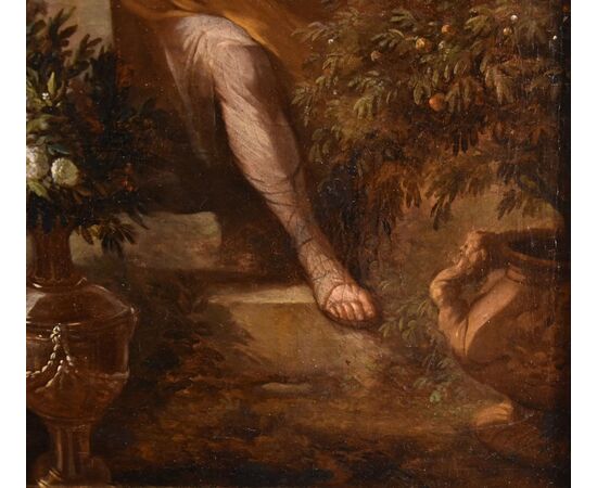 Ritratto di gentiluomo in un giardino, Godfrey Kneller (Lubecca 1646 – Londra 1723) cerchia di