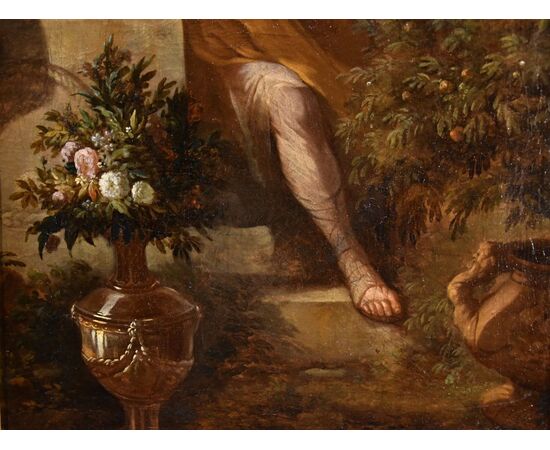 Ritratto di gentiluomo in un giardino, Godfrey Kneller (Lubecca 1646 – Londra 1723) cerchia di