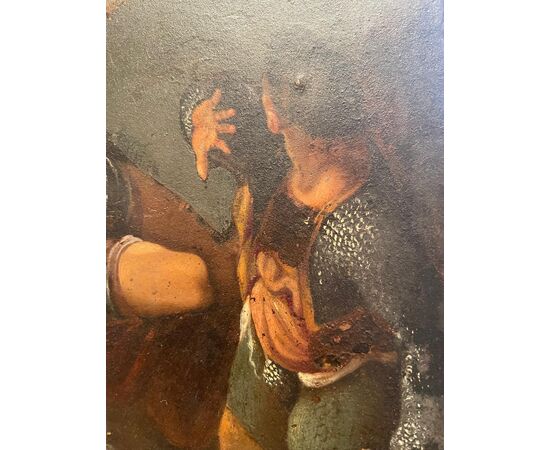Rame del primo '600 con Resurrezione di Cristo - Olio su rame da Annibale Carracci