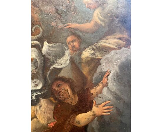 Rame del primo '600 con Resurrezione di Cristo - Olio su rame da Annibale Carracci