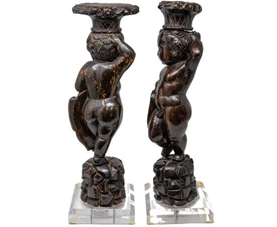 17th century, Putti candle holders