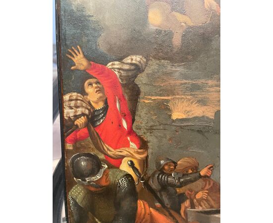 Rame del primo '600 con Resurrezione di Cristo - Olio su rame da Annibale Carracci