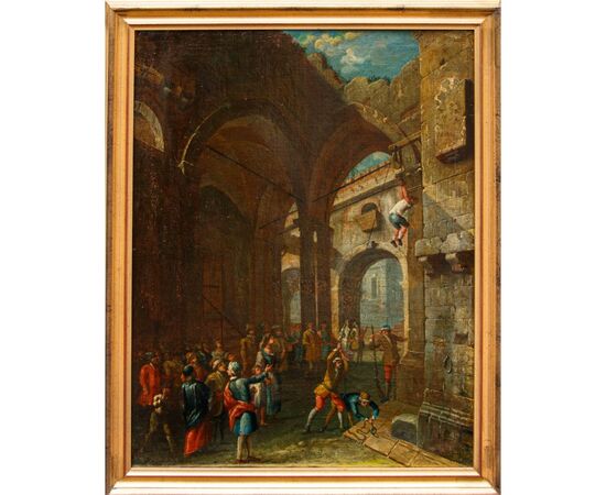 17th-18th century, Architecture with martyrdom scene