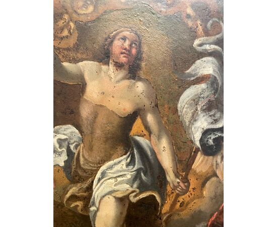 Rame del primo '600 con Resurrezione di Cristo - Olio su rame da Annibale Carracci