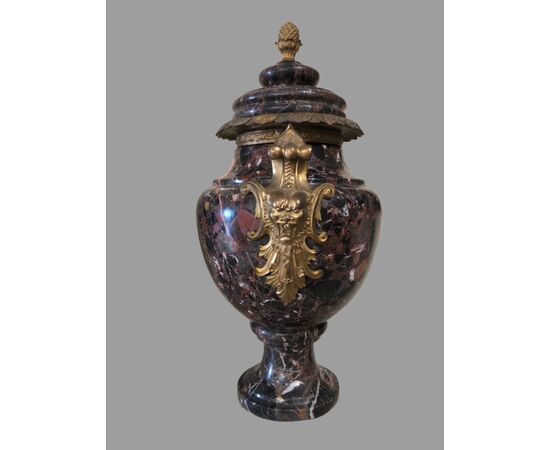 PAIR OF MARBLE VASES