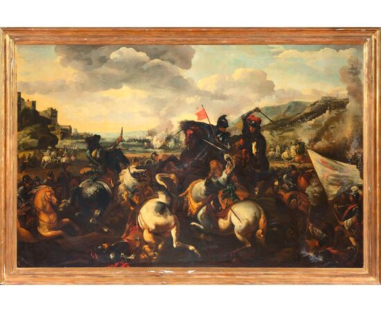 Antonio Calza (Verona, 1658 – Verona, April 18, 1725) - Battle Scene