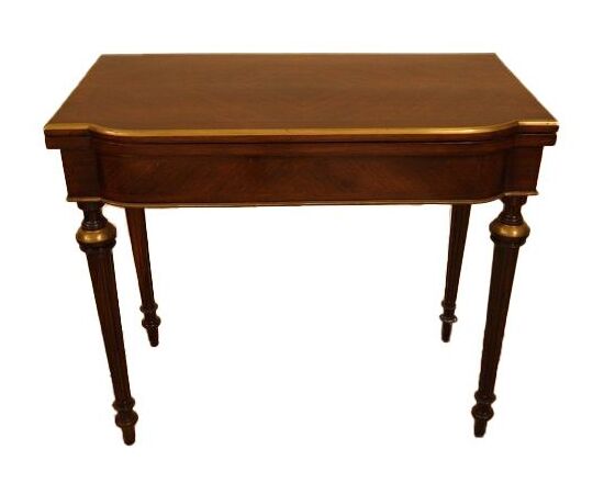 Antique French Louis XVI style console game table from the 1800s