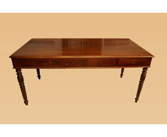 Antique Louis Philippe mahogany desk from the 1800s