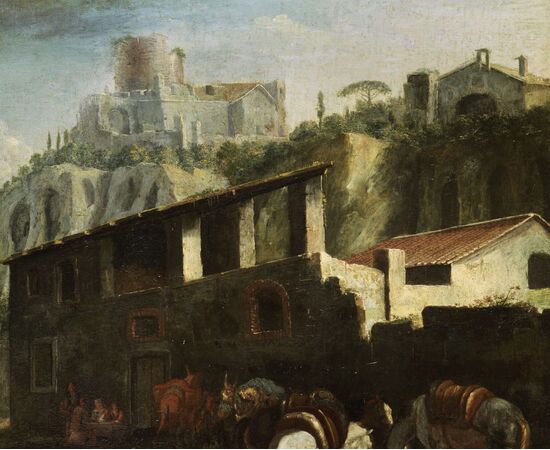 View of Rome near the Palatine Hill, Pieter van Bloemen (Antwerp 1674-1720)