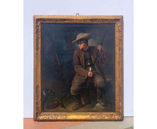 Pietro Longhi (Venezia 1701 - Venezia 1785) - Il Cacciatore.