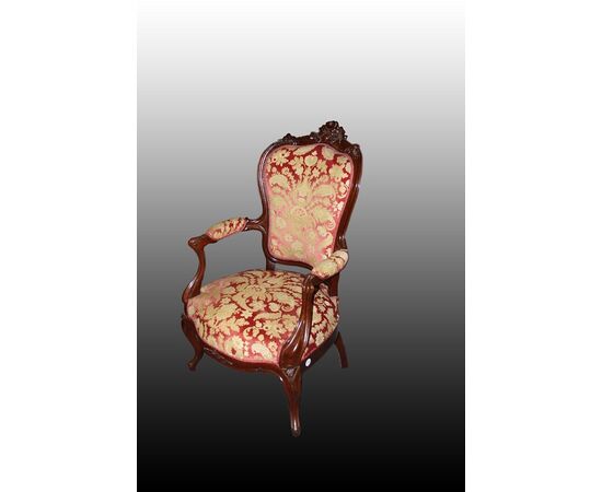 Pair of Louis Philippe armchairs from the 1800s in rosewood