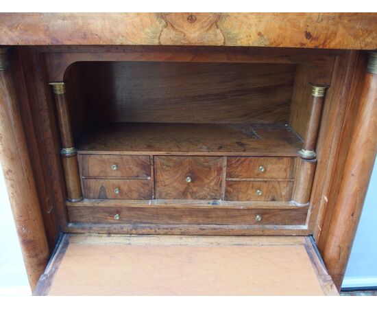Walnut secretaire, Empire style, early 19th century, France