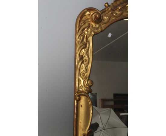 Antica coppia di specchiere Luigi XVI 1750 oro zecchino. Mis 124 x cm 70