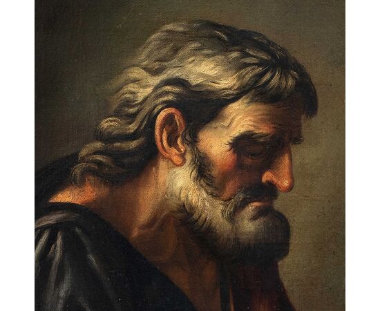 Jusepe de Ribera (Xàtiva 1591 - Napoli 1652) cerchia di - San Giuseppe.