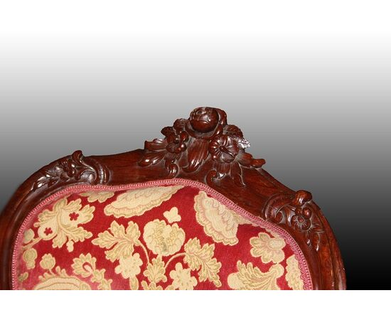 Pair of Louis Philippe armchairs from the 1800s in rosewood