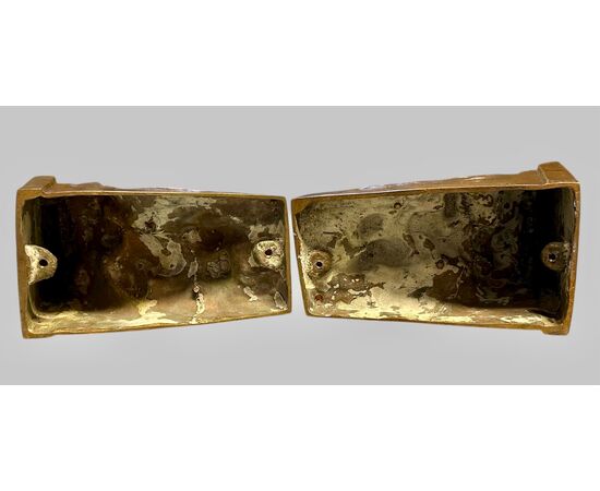 Art Deco bronze bookends, signed Forchino 1930.