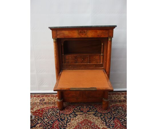 Walnut secretaire, Empire style, early 19th century, France
