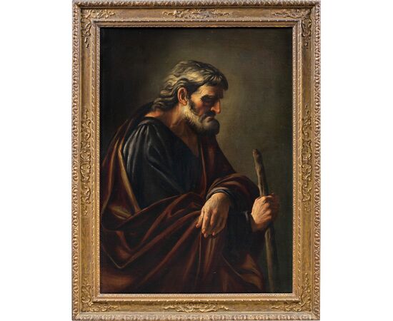Jusepe de Ribera (Xàtiva 1591 - Napoli 1652) cerchia di - San Giuseppe.