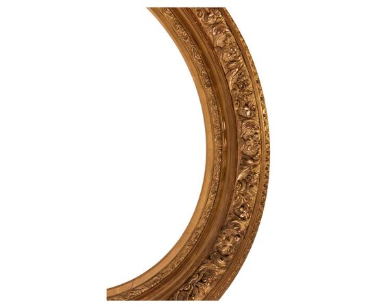 Antique golden oval frame - O/6474 -