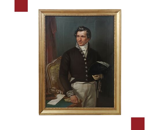 PORTRAIT OF A GENTLEMAN IN UNIFORM, EARLY 19TH CENTURY