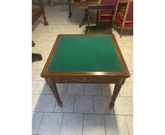 Inlaid game table with roulette