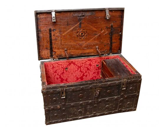 18th century, studded chest