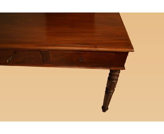 Antique Louis Philippe mahogany desk from the 1800s