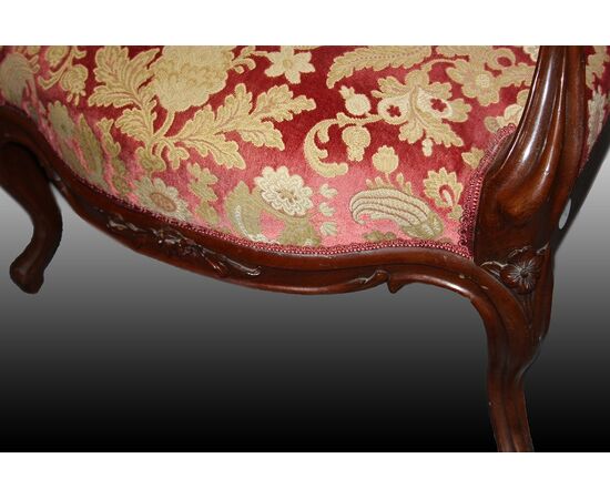 Pair of Louis Philippe armchairs from the 1800s in rosewood