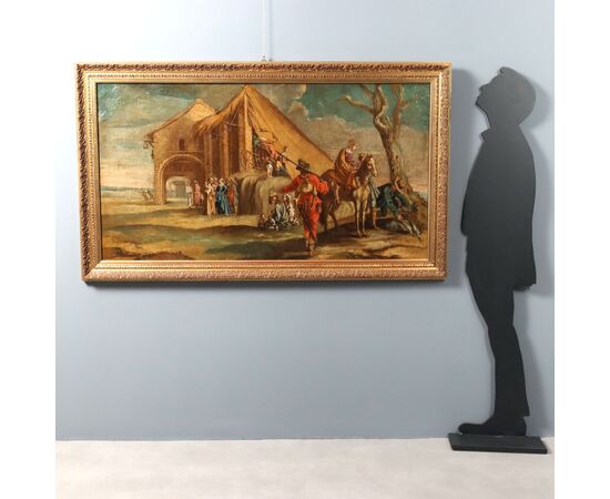 Dipinto Scena di Vita Popolare