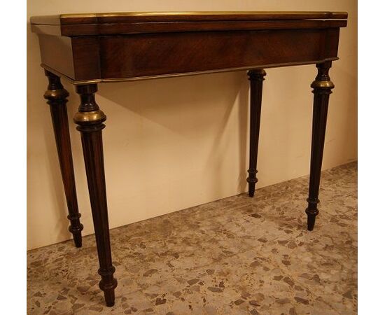 Antique French Louis XVI style console game table from the 1800s