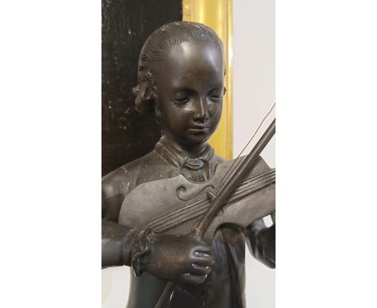 BRONZE SCULPTURE PORTRAIT OF MOZART LATE 19TH CENTURY