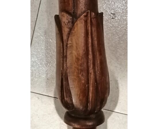 Carved 18th-century floor candlestick