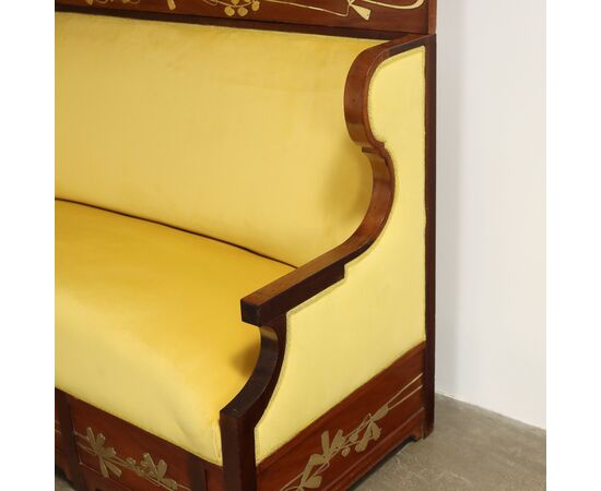 Liberty Style Corner Sofa Italy Late 19th - Early 20th Century