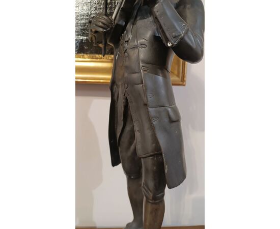 BRONZE SCULPTURE PORTRAIT OF MOZART LATE 19TH CENTURY
