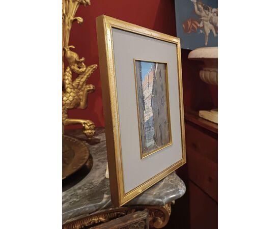 DIPINTO CON SCORCIO FIORENTINO PRIMI DEL XX SECOLO