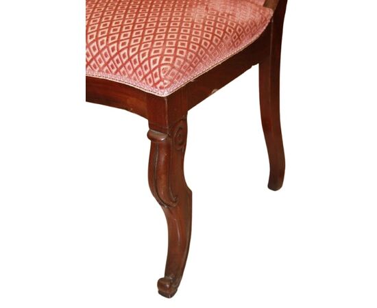 Set of 6 mahogany Directoire chairs