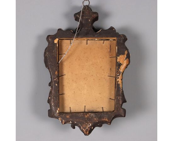 Louis XIV carved and gilded wood mirror, Italy, first quarter of the 18th century