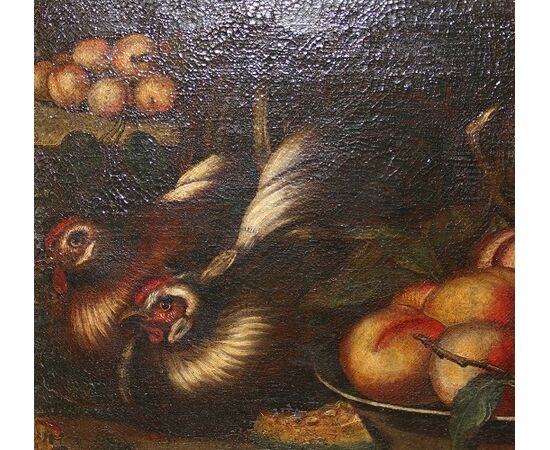 Italian oil on canvas from the late 1600s, early 1700s, School of Giovanni Crivelli (Il Crivellino)
