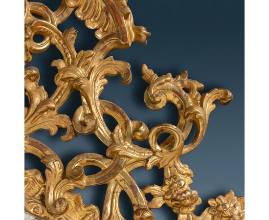 Overmantel mirror. Turin, Early 18th Century